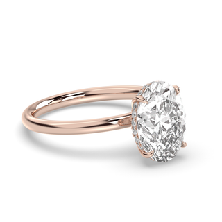 1.0-3.0 CT Oval Diamond Engagement Ring