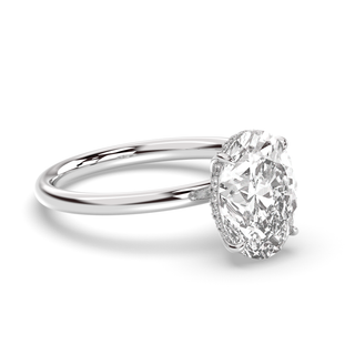 1.0-3.0 CT Oval Diamond Engagement Ring