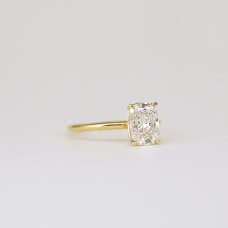 1.0 -3.0 CT cushion  Lab Grown Diamond Solitaire Engagement ring