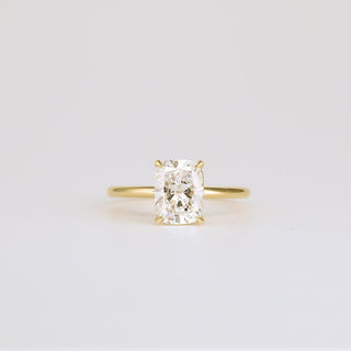 1.0 -3.0 CT cushion  Lab Grown Diamond Solitaire Engagement ring