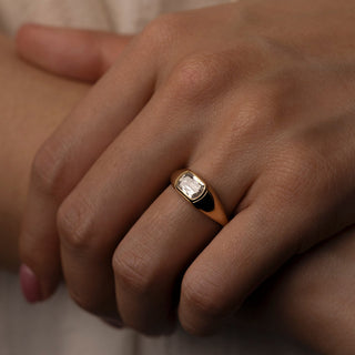 1.0 CT Cushion/Scissor F/VS1  Lab Grown Diamond Unique Engagement ring