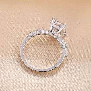 Radiant Pave Setting Lab Grown Diamond Engagement Ring – Sustainable Sparkle with Timeless Elegance