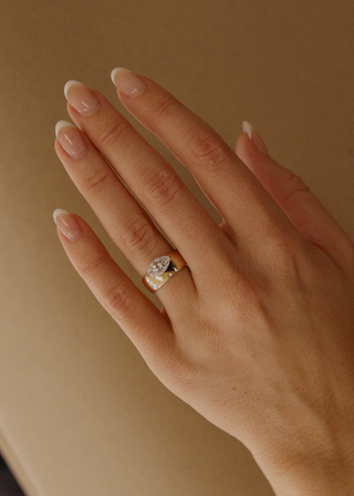 1.20 -3.0 CT Marquise CVD Diamond Unique Setting Engagement Ring