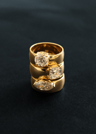 1.20 -3.0 CT Marquise CVD Diamond Unique Setting Engagement Ring