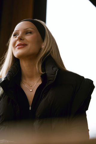 0.50 TCW Emerald Moissanite Diamond Solitaire Necklace