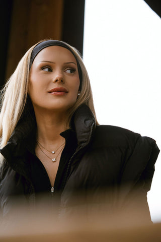 0.50 TCW Emerald Moissanite Diamond Solitaire Necklace