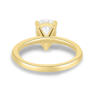 1.80 CT-3.80 CT Pear Solitaire Style E/VS1 Lab Grown Diamond Engagement Ring - violetjewels