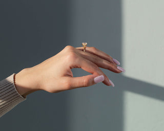 1.86 CT Emerald Hidden Halo E/VS2 Lab Grown Diamond Engagement Ring - violetjewels