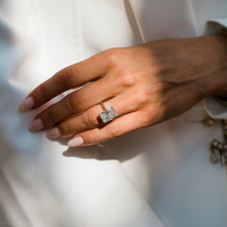 2.50 -6.0 CT Radiant Shaped Lab Grown Diamond Solitaire Engagement Ring