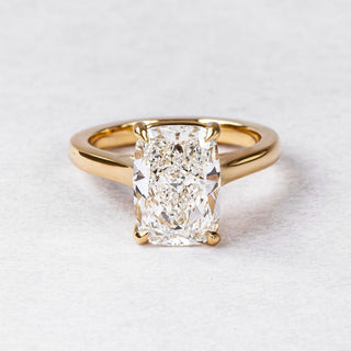 2.5 - 4.5 CT Cushion  Lab Grown Diamond Solitaire Style Engagement Ring