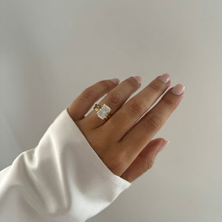 2.5 - 4.5 CT Cushion  Lab Grown Diamond Solitaire Style Engagement Ring