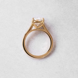 2.5 - 4.5 CT Cushion  Lab Grown Diamond Solitaire Style Engagement Ring