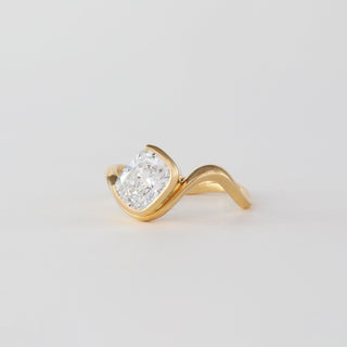 1.47 -3.50 CT Cushion Lab Diamond Unique Engagement ring