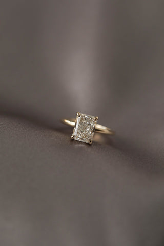 1.0 - 3.0 CT Radiant Diamond Hidden Halo Engagement Ring