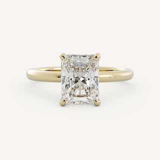 1.0 - 3.0 CT Radiant Diamond Hidden Halo Engagement Ring