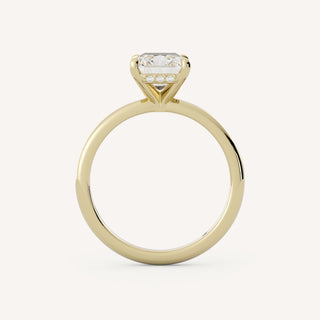 1.0 - 3.0 CT Radiant Diamond Hidden Halo Engagement Ring