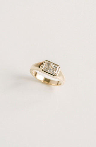 1.50 - 3.50 CT Radiant  Lab Grown Diamond Bezel Engagement Ring