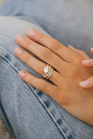 1.5 TCW Round EF-VVS Diamond Embrace Wedding Band