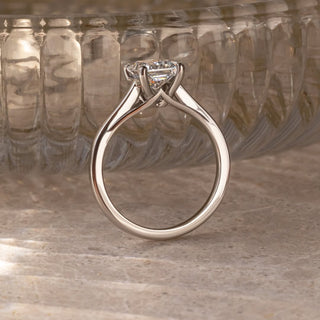 2.0 - 4.0 CT Radiant  Lab Grown Diamond Unique Style Engagement Ring