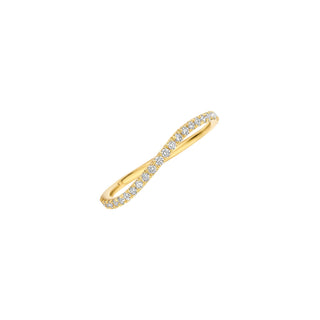 0.30 TCW Round CVD Lab Grown Diamond Unique Wedding Band