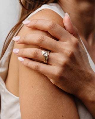 0.20 CT Round Cut Channel Wedding band