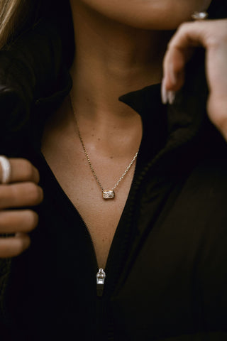 1.50 TCW Radiant Moissanite Diamond Solitaire Necklace