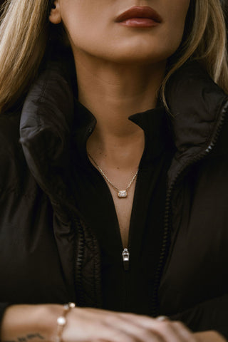 1.50 TCW Radiant Moissanite Diamond Solitaire Necklace