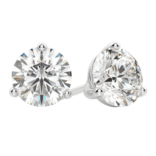 0.50 CT-4.0 CT Round Solitaire F/VS Lab Grown Diamond Earrings - violetjewels