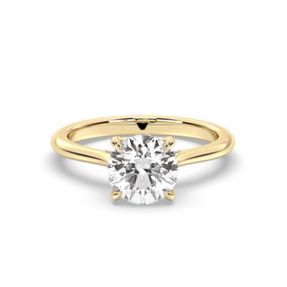 1.30-3.50 CT Round Diamond Hidden Halo Engagement Ring