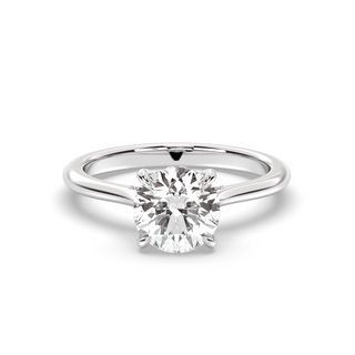 1.30-3.50 CT Round Diamond Hidden Halo Engagement Ring