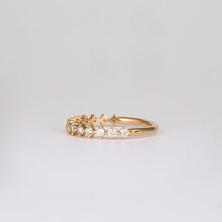 0.38 TCW Round Lab Grown Diamond Dainty Wedding Band