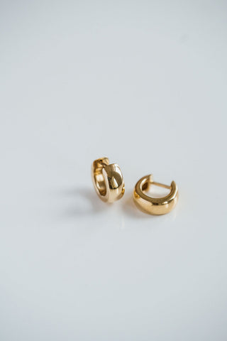 Solid Gold Huggies Earrings