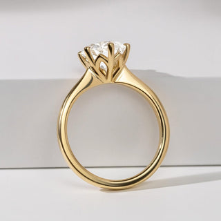 1.50 - 3.50 CT Round  Lab Grown Diamond Solitaire Style Engagement Ring