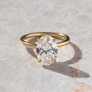 1.30 - 3.30 CT Oval  Lab Grown Diamond Solitaire Style Engagement Ring