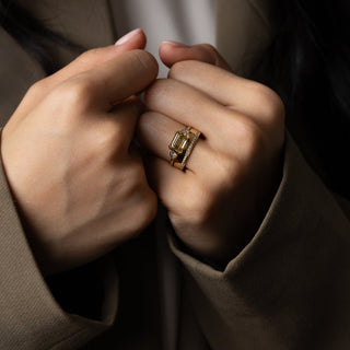 0.10 TCW Round Lab Grown Diamond Contour Wedding Band