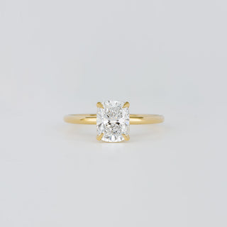 1.47-3.50 CT Cushion  Lab Grown Diamond Solitaire Engagement ring