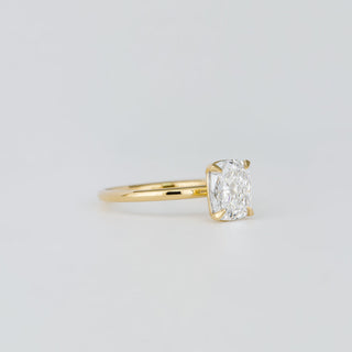 1.47-3.50 CT Cushion  Lab Grown Diamond Solitaire Engagement ring