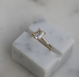 1.53 CT Radiant Solitaire CVD E/VVS2 Diamond Engagement Ring - violetjewels