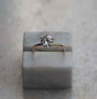 1.50 CT Round Solitaire CVD E/VS2 Diamond Engagement Ring - violetjewels