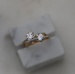 0.85 CT Round Solitaire CVD E/VS1 Diamond Engagement Ring - violetjewels