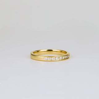 0.20 CT Round Cut Channel Wedding band