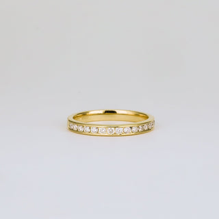 0.20 CT Round Cut Channel Wedding band