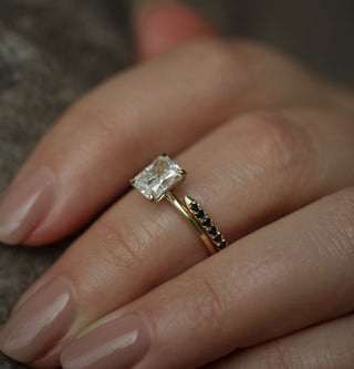 1.53 CT Radiant Solitaire CVD E/VVS2 Diamond Engagement Ring - violetjewels