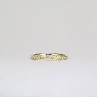 0.33 TCW Round Lab Grown Diamond Curved Wedding Band