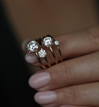 1.02 CT Round Solitaire CVD E/VS1 Diamond Engagement Ring - violetjewels