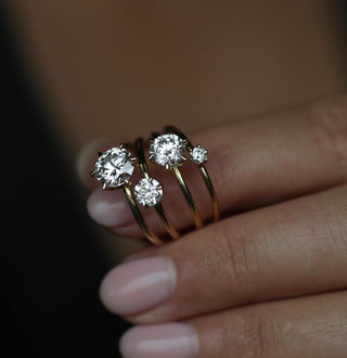 1.50 CT Round Solitaire CVD E/VS2 Diamond Engagement Ring - violetjewels