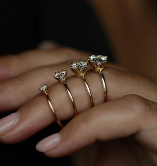 1.50 CT Round Solitaire CVD E/VS2 Diamond Engagement Ring - violetjewels