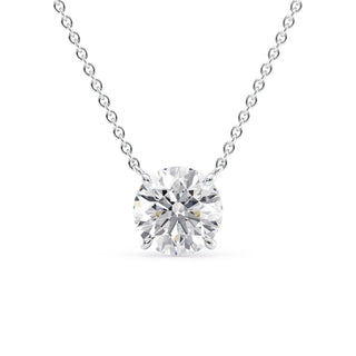 Lab Grown Diamond Necklace - violetjewels