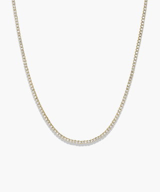 Round Lab Grown Diamond Tennis Necklace