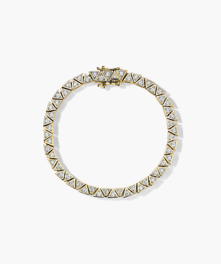 Round Cut Bezel Lab Grown Diamond Tennis Bracelet